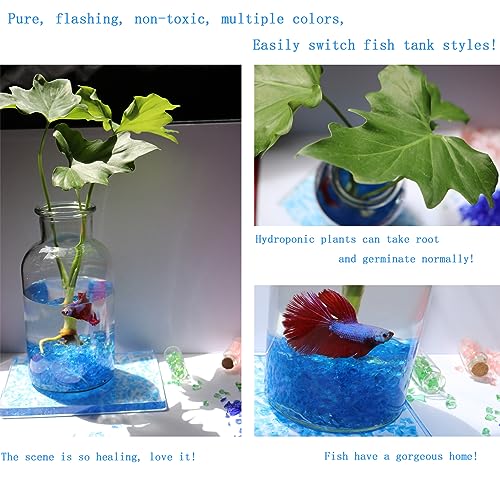 Homfreey BL-001 Crushed Glass For Crafts,Red Broken Glass Pieces For Resin Art/Terrazzo Floor Art/Vase Pool/Fish Tank/Candle Tray Filler Decoration  thumb #3