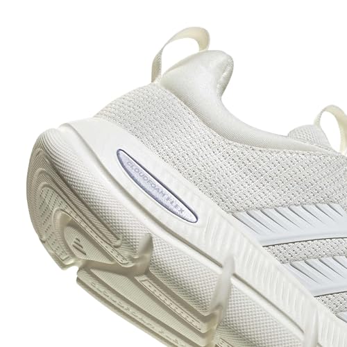 adidas Damen Cloudfoam Flex Elastic Laces Shoes, Chalk White/Core White/Matte Silver, 40 EU – Ansicht 4