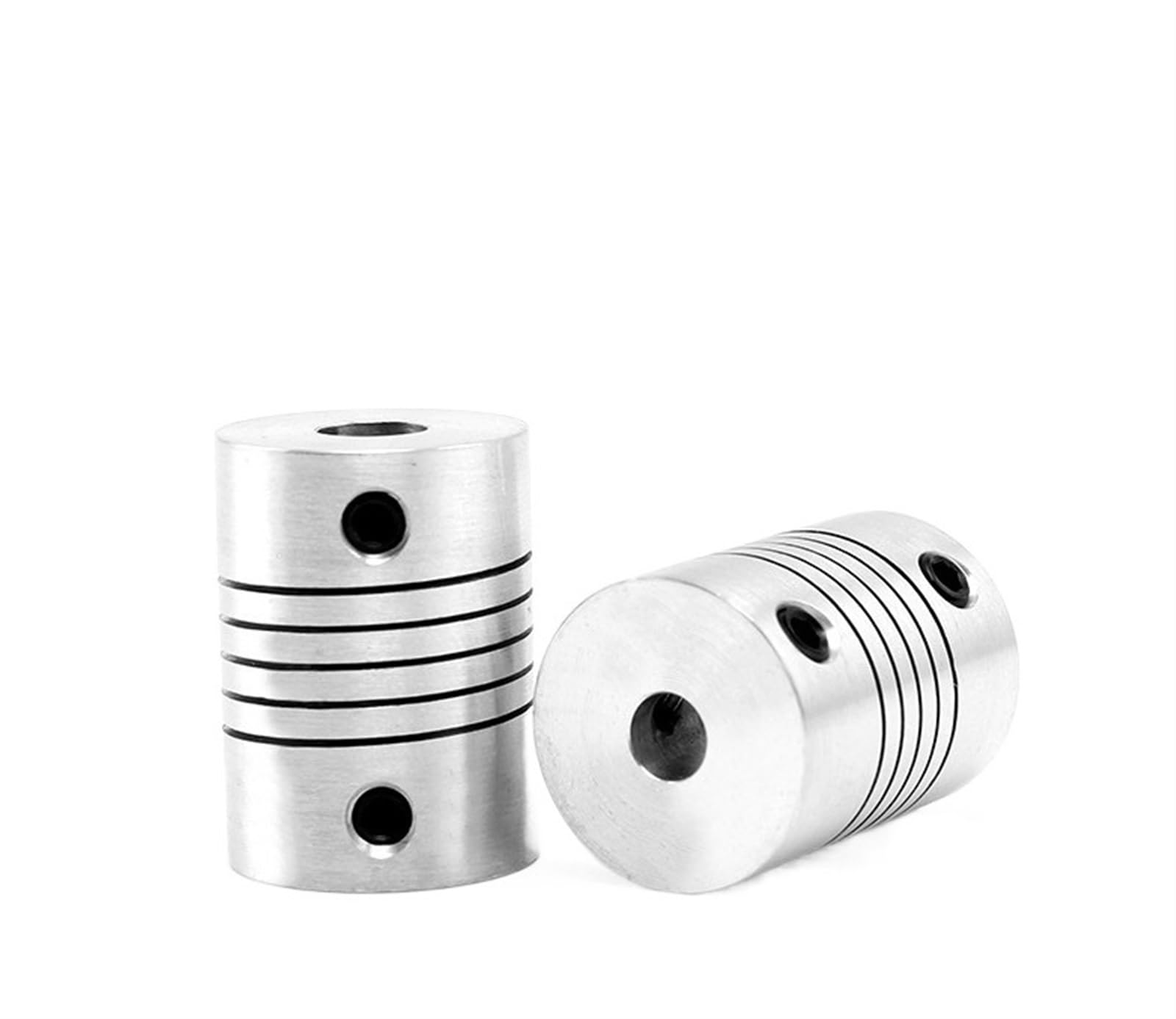 Rigid coupling,Stainless steel rigid coupling 10pcs D19L25 Elastic Flexible Coupling Shaft Coupling Transmission Motor Coupler(8X6.35mm)