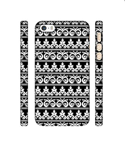 Image of Amazon Brand - Solimo Designer Two Different Patterns 3D Printed Hard Back Case Mobile Cover for Apple iPhone 5 / 5S