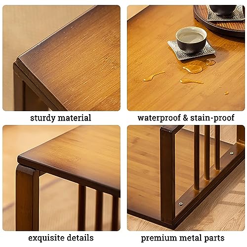 Przenośny japoński składany stolik kawowy, niski design Kotatsu do wiejskiego jadalni, oszczędność miejsca, łatwe przechowywanie, idealny na spotkania z herbatą i kawą