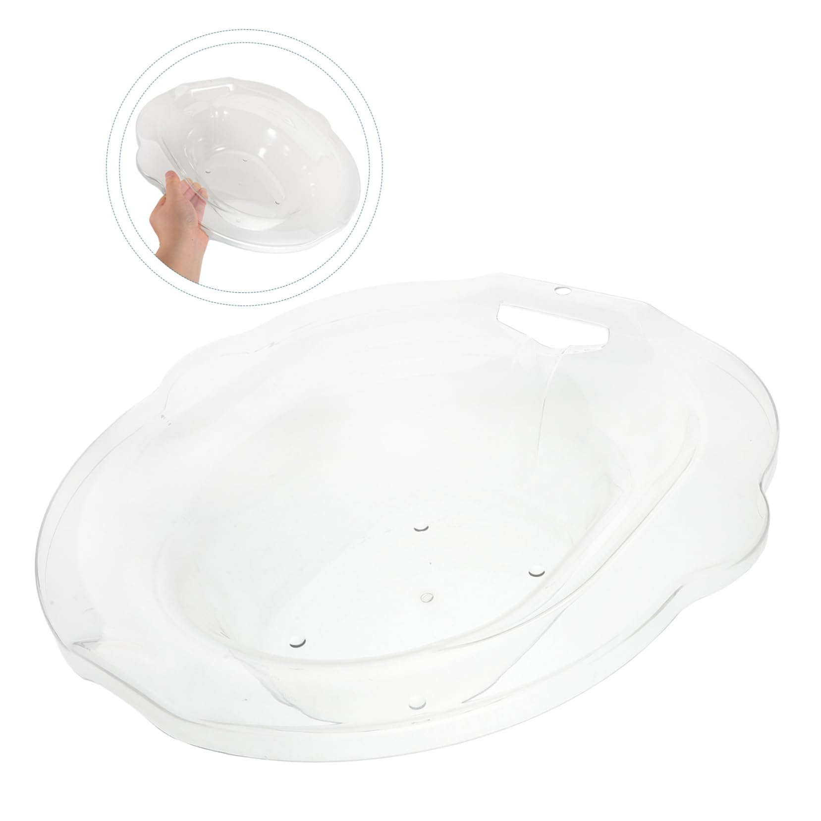 Ipetboom Bañera De Asiento Para Mujeres Limpieza Íntima Fácil Para Cuidados Postparto y Uso Mayores Material Duradero y Diseño Ergonómico Compatible La Mayoría De Inodoros