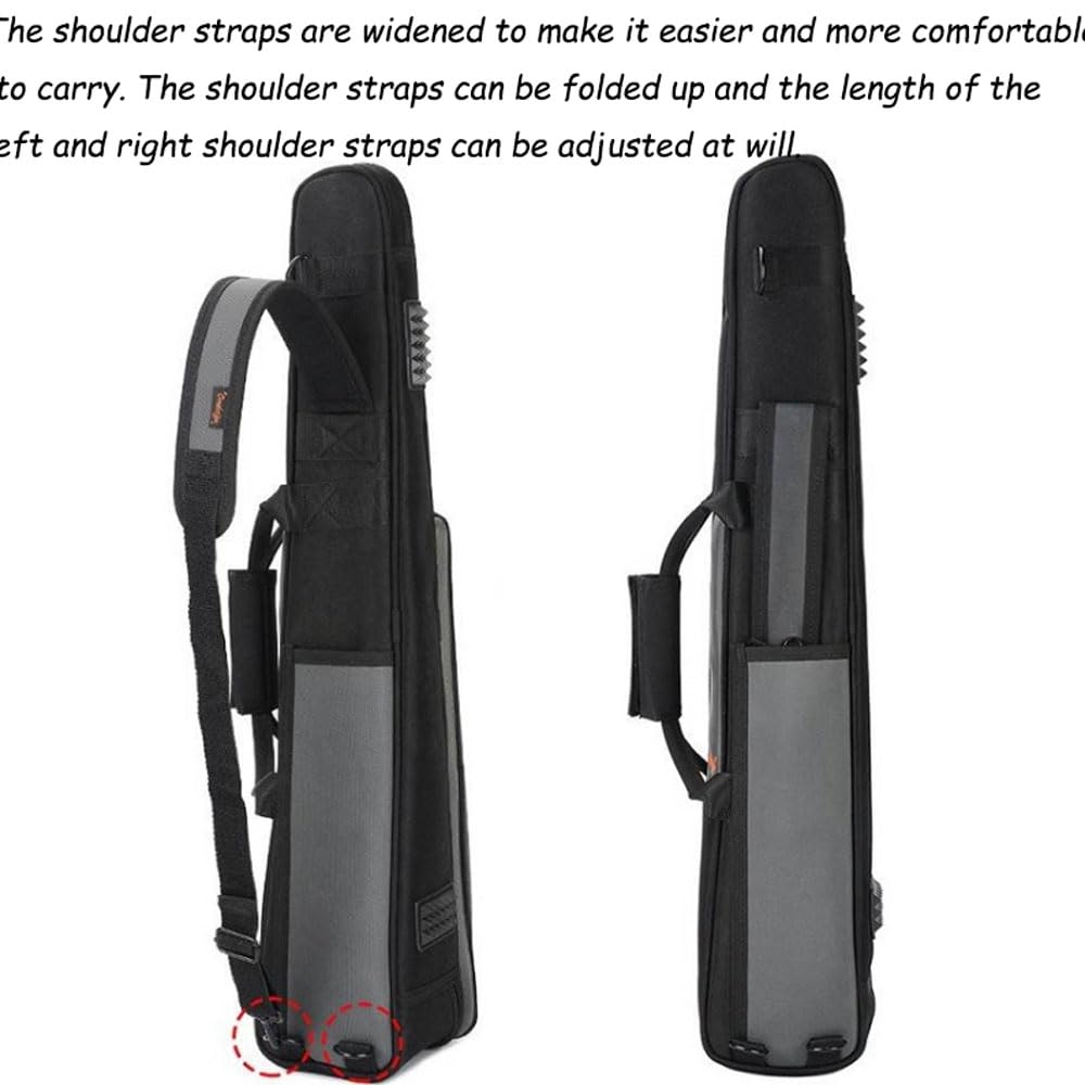 Custodia per clarinetto con tracolla regolabile, borsa portatile impermeabile per sassofono dritto, facile da trasportare, borsa a tracolla per strumento oboe con fodera spessa da 20 mm, per esterni