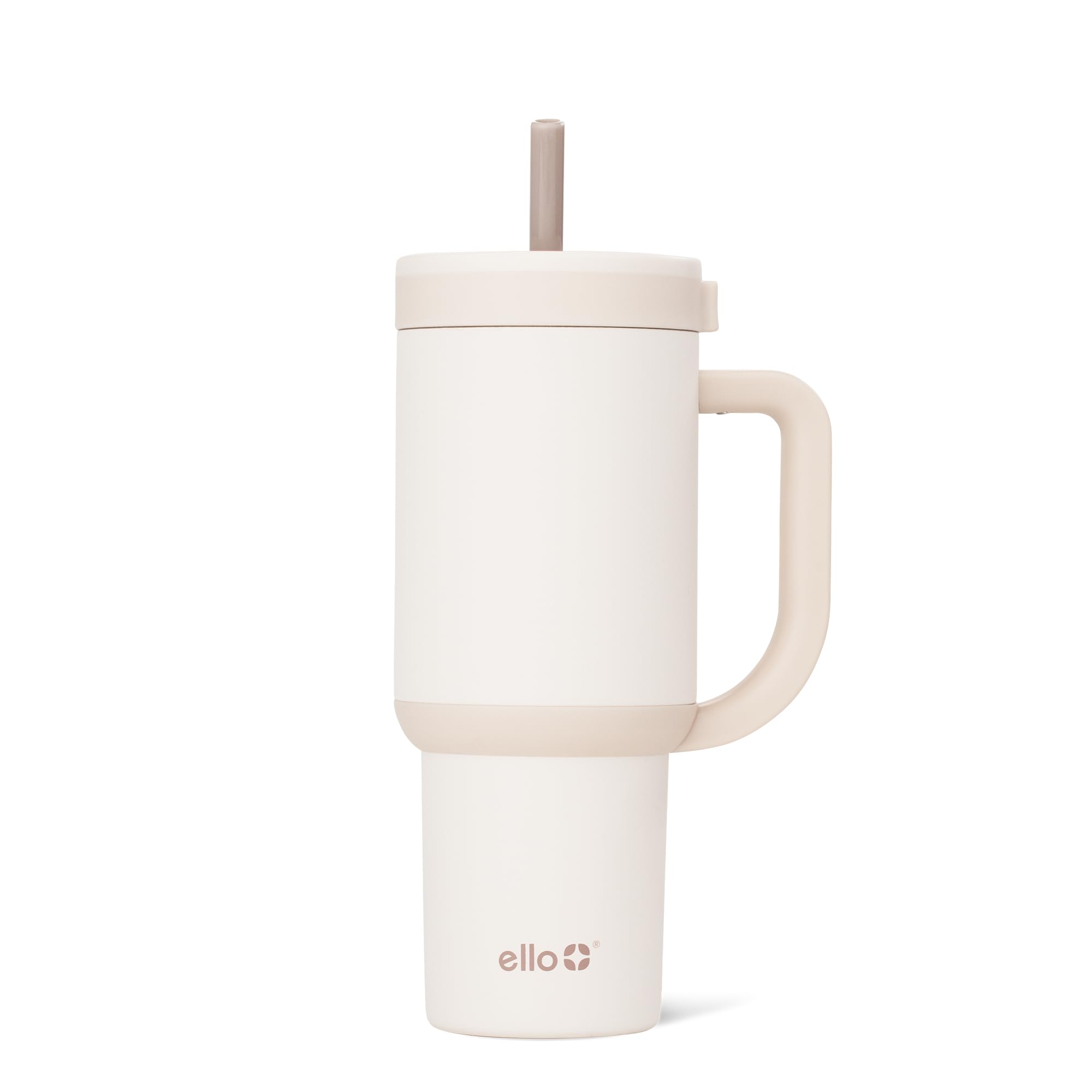 Ello Oasis 24 oz Tumbler with Handle & Retracting Straw | Reusable Insulated Stainless Steel Cup 100% Leakproof, Gifts for Teens Women Men | Keeps