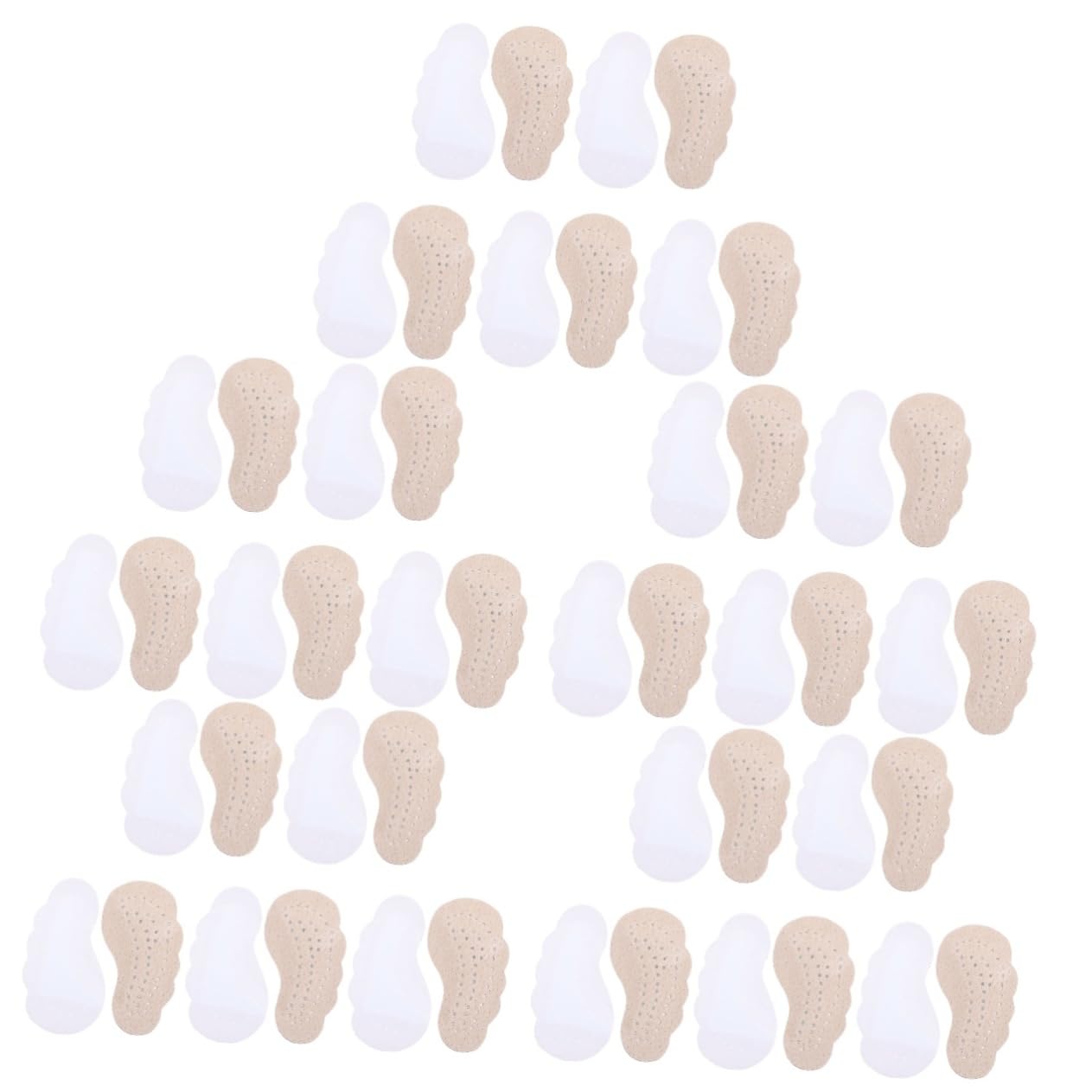 Healeved 25paare Fersenpolster Antirutsch Hochzeits-schuheinsätze Für Bequeme Und Fußpolster Für High Heels Und Sandalen Atmungsaktive Und Schweißabsorbierende Einlagen