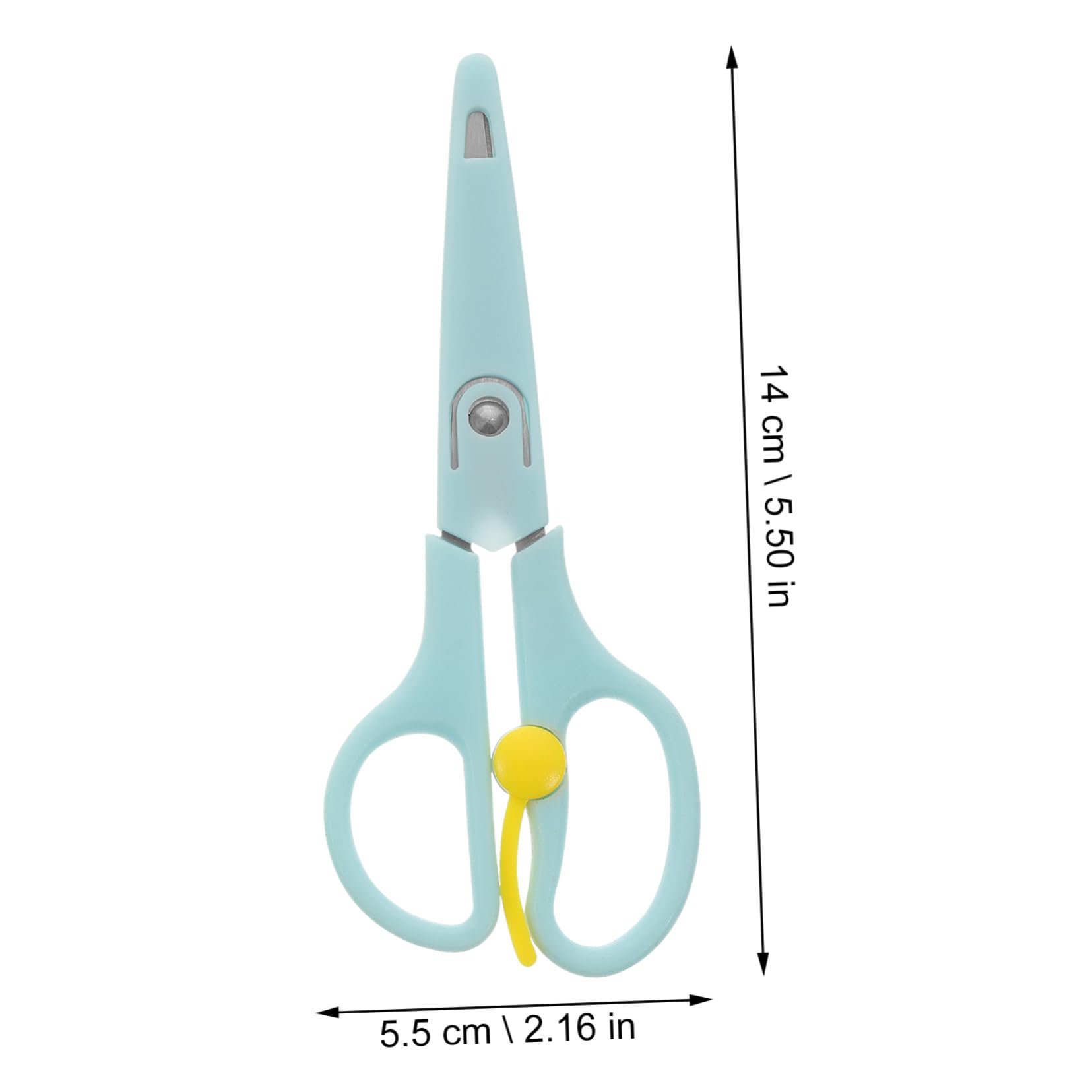 Angoily 16 Pièces Ciseaux de Sécurité pour Garçon Fille Acier Inoxydable Ciseaux à Bouts Ronds Ergonomiques Adaptés Aux Garçons et Filles pour Découpage Papier Bricolage et Scrapbooking