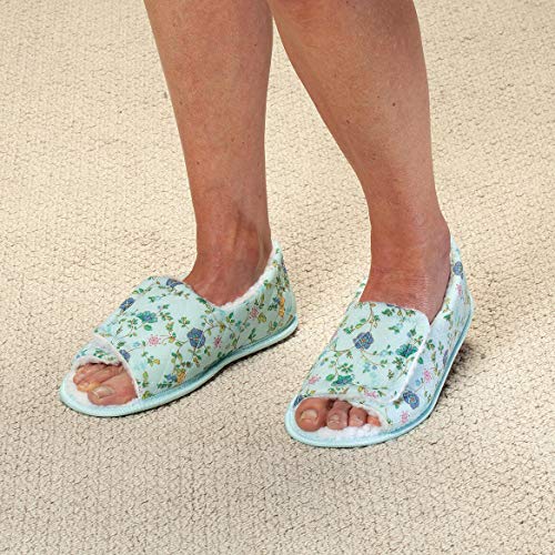 Fox Valley Traders Silver StepsTM Open Toe Edema Slippers2