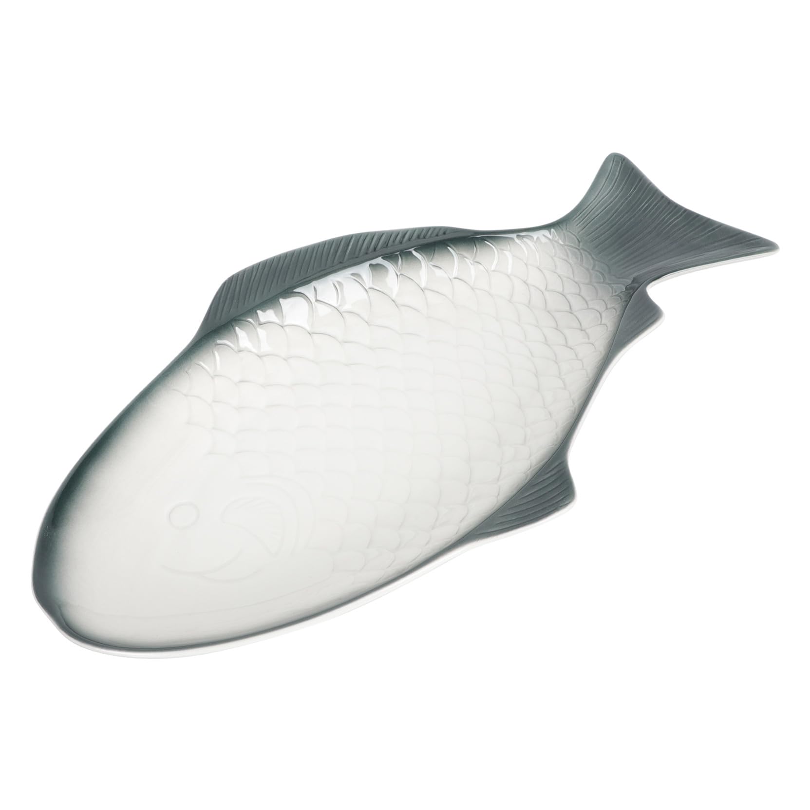 VALICLUD Piatto Forma di Pesce al Vapore in Ceramica Piatto Decorativo per Alimenti per Servire Pesce e Frutti di Mare