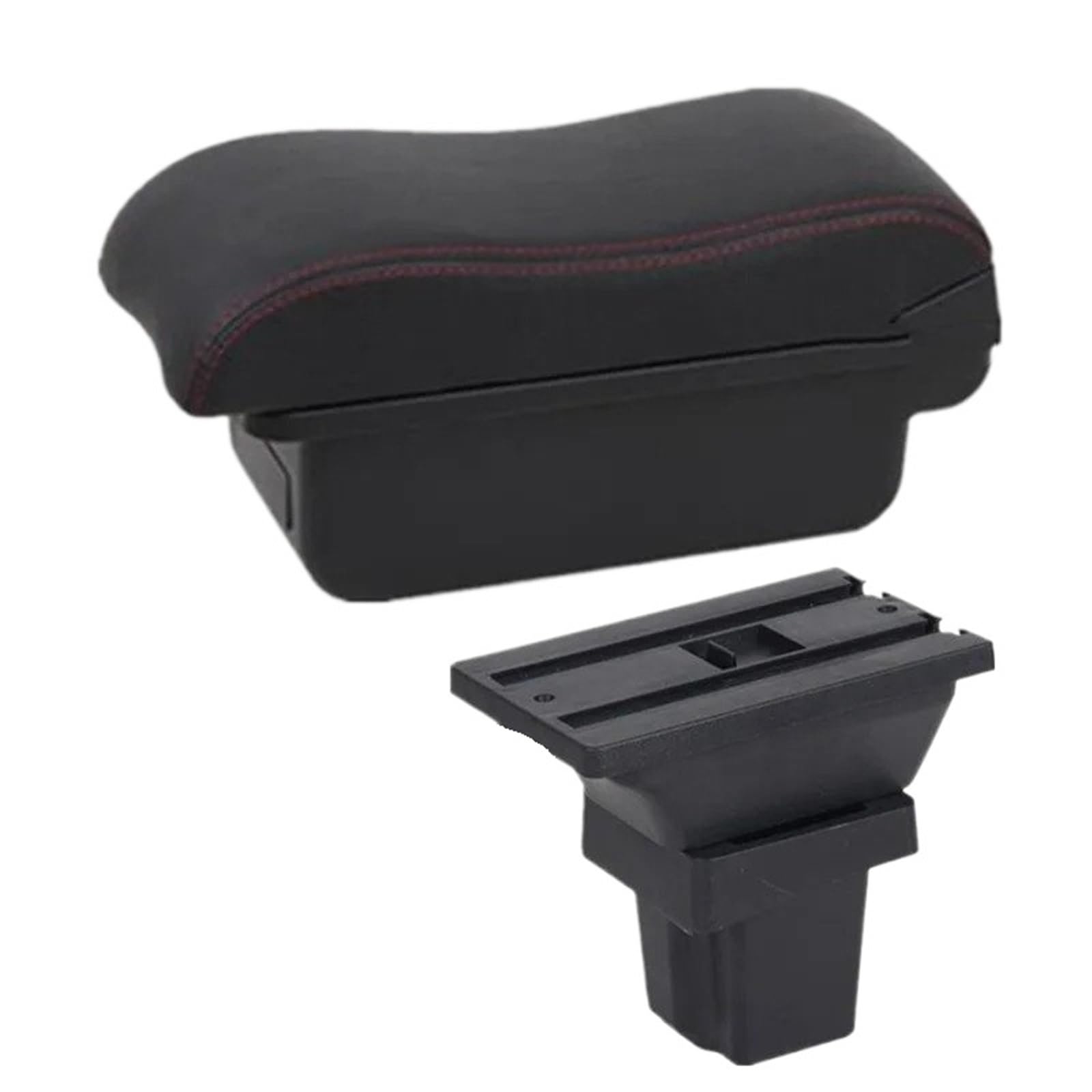 NOKRGQW Car Armrest Box For Chevrolet Tracker For Holden For Trax Car Armrest Storage Box Dedicated Retrofit Accessories(A red line No USB)