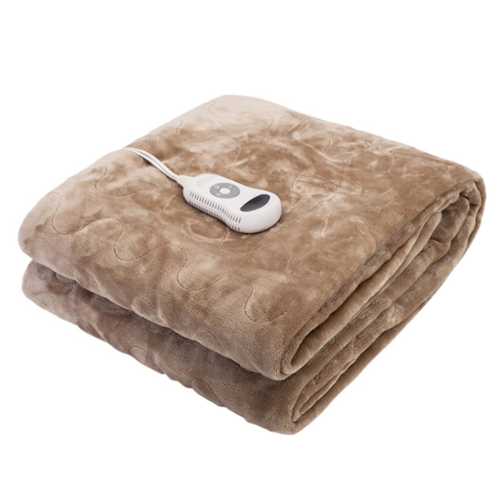 SOBOUR Apagado automático Mantón Manta pequeña calentada a máquina Manta eléctrica Lavable Tamaño Doble Manta de Ropa de Cama cronometrada Inteligente Mantas eléctricas Liquidación Uso Flexible
