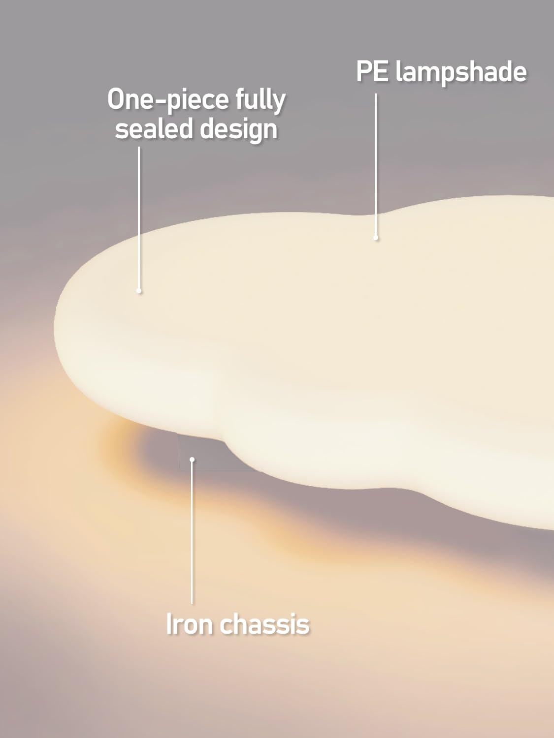 FANLG Plafoniera Cameretta Bambini Lampadario Nuvola Cameretta 50cm Plafoniera Led Soffitto Dimmerabile con Telecomando 3000-6000K Lampada da soffitto Cameretta Bambina camera da letto 45W