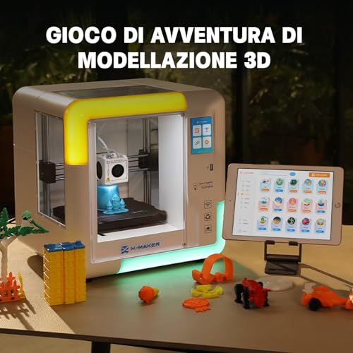 X‑Maker 3D-Printer met Ontwerpsoftware, AI-Ontwerpsoftware, Uitgebreide Printbibliotheek, Zelfontwikkelde App en 15 Ontwerpmodules,Snel 3D-Printen - Afbeelding 6