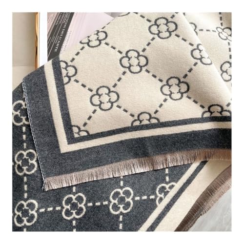 Print Winter Scarf Cashmere Thicken Warm Women Shawl Pashmina Female Foulard Wrap HIjab Neckerchief3