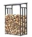 QUICK STAR Scaffalatura in Metallo per Legna da ardere, 130 x 70 x 185 cm, 1.6 m3, Colore: Antracie