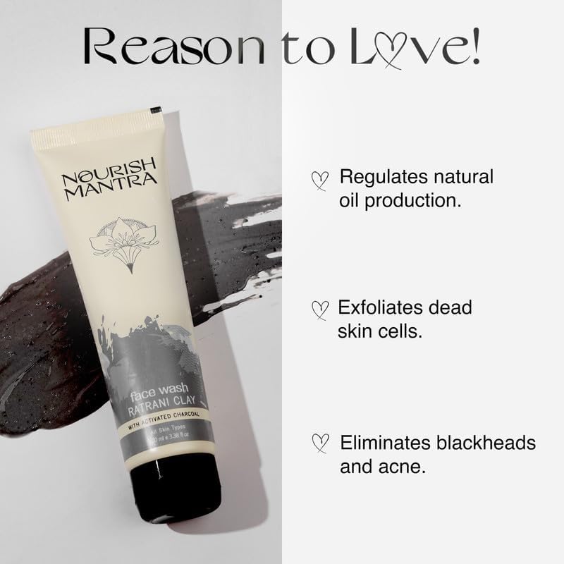 Nourish Mantra-Ratrani Moroccan Lava Face Wash (100 ml), Ratrani clay - Image 4