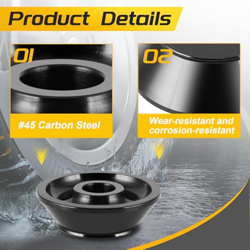Image of Wheel Balancer Cone 1.41in /36mm Universal Wheel Balancer Adapter Cone Set 4pcs Tire Balancing Machine Cones Set Cone
