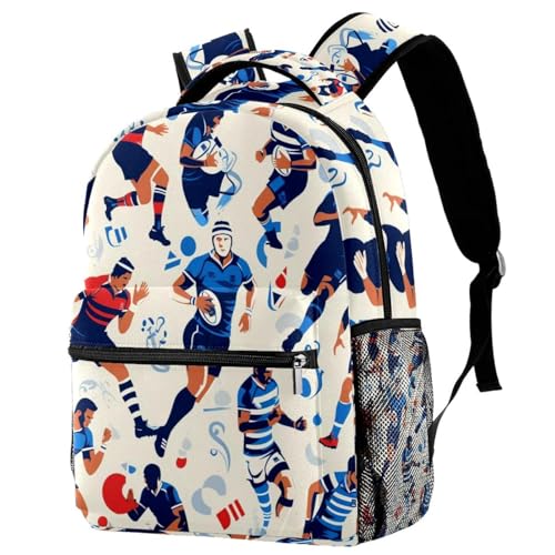 Sac à dos pour randonnée et lycée grand format 29.4x20x40cm imprimé dessin animé multicolore