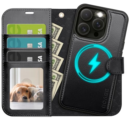 Etui iPhone 14 Pro antichoc TPU magnétique avec fentes pour cartes