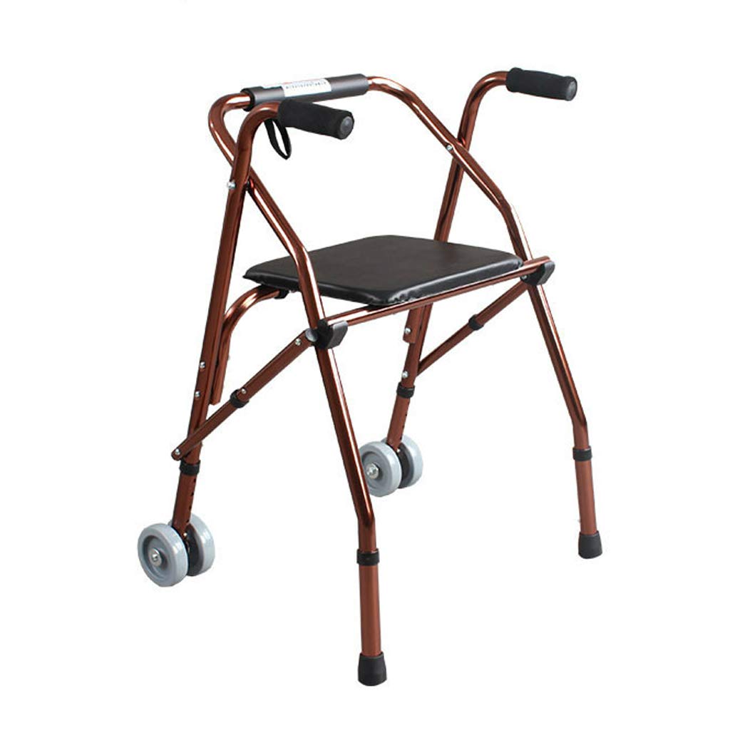 Buy Walking Aids Care Walker with Wheels and Sitting Board for Elderly