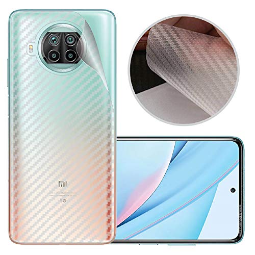 Image of Compatible with Redmi 10T Lite Back Screen Protective Film Carbon Fiber Skin Transparent Screen Guard Sticker