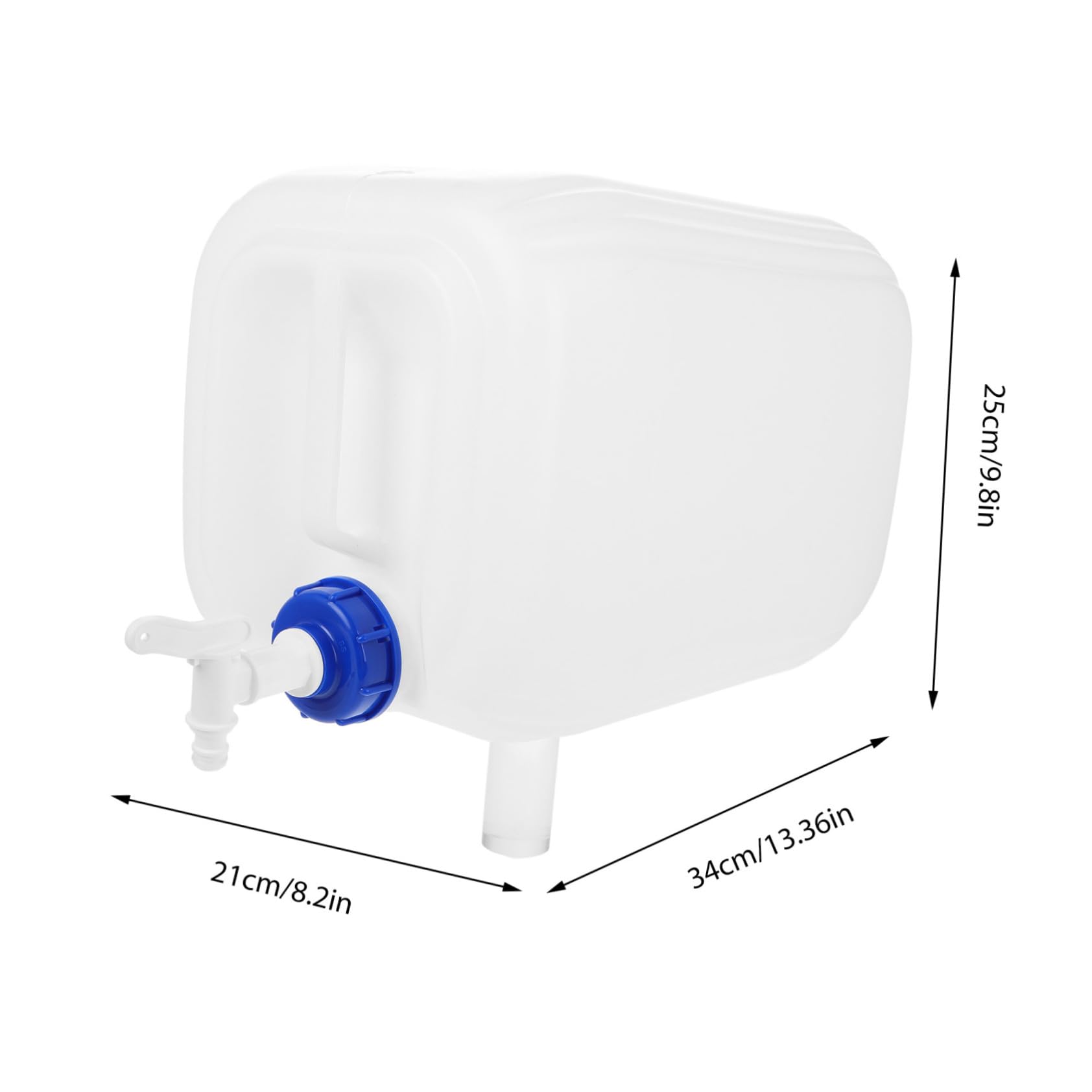 Abaodam Tanica D’Acqua Portatile 20l in Hdpe, con Rubinetto e Anti-Perdita, Contenitore Bianco per Campeggio e Uso in Viaggio | Beccuccio Integrato, Uso in Viaggio E’aperto, Design Multifunzione per Stoccaggio Rapido
