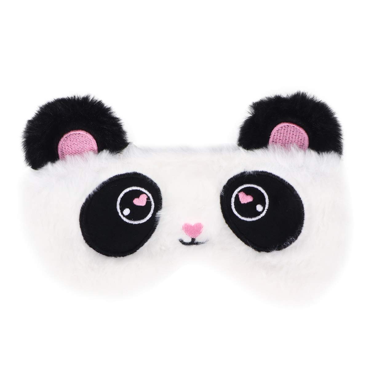 MILISTEN Niedliches Tier Panda Schlafende Augenabdeckung Plüsch Reise Schlaf Lidschatten Super Weiche Lustige Augenabdeckung für Kinder Mädchen Und Erwachsene