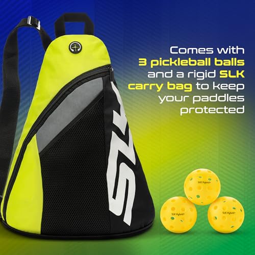 Image of Selkirk Sport SLK Neo Pickleball Paddles Set of 2 + Pickleballs + Sling Bag | Pickle Ball Rackets 2 Pack in Graphite or Fiberglass, with an Expanded Sweet Spot