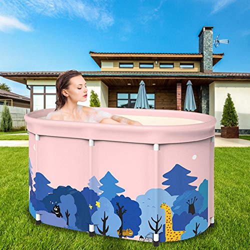 waterfaill Bañera portátil, bañera de remojo Plegable para Ducha, bañera de hidromasaje...