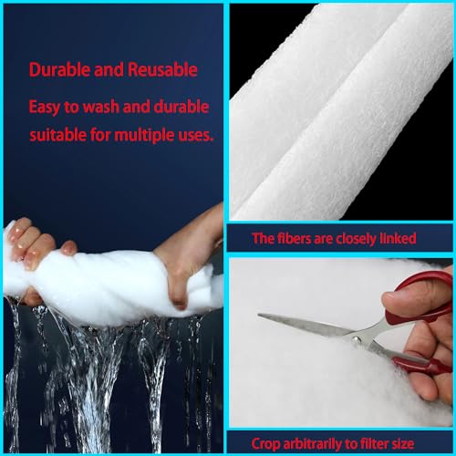 Filtermatte g4 Filtervlies Aquarium Fein 50 * 60cm Filtermatten luftfiltermatte für Lüftungsanlage im Haus Dunstabzugshaube Klimaanlage 1stk (50 * 60cm)