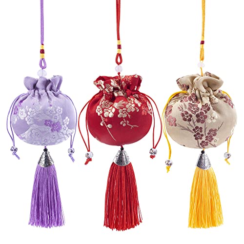 Bolsa de Seda para Joyas, 3 Pzs, Bolsa de Saco Chino Bordado miniatura 1