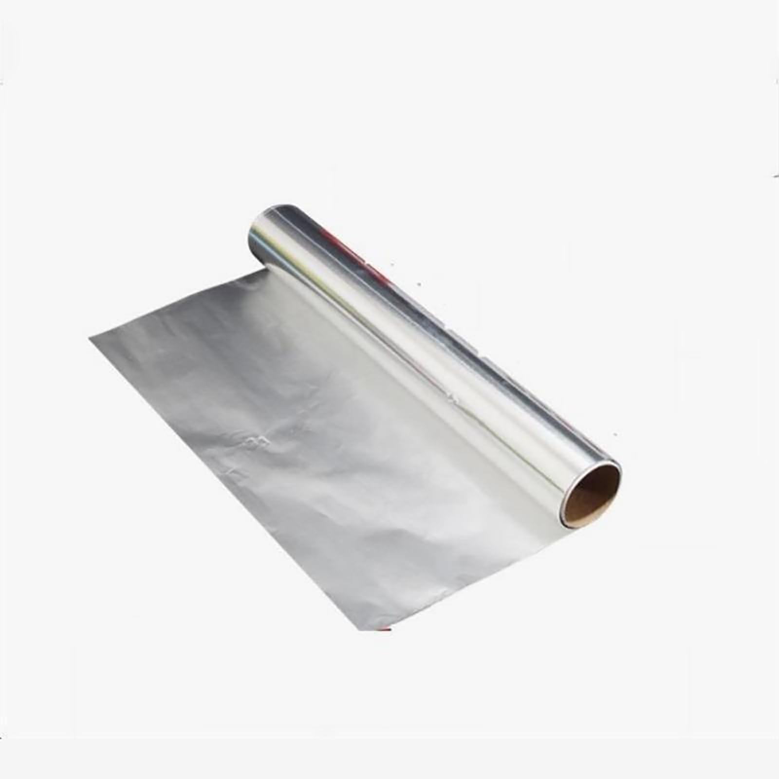 Rouleau de feuille métallique en aluminium extra épaisse pour travaux manuels, réparations, projets artistiques, argenté (30,5 cm de large x 19,8 m de long), 10 um