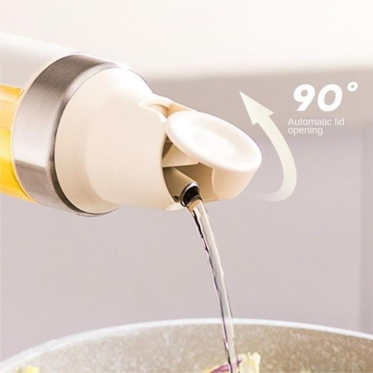 Dispenser per Salsa di Soia Bottiglia Di Condimento For Aceto E Salsa Di Soia For Uso Domestico Con Sensore Di Gravità E Apertura E Chiusura Automatiche Contenitore Dell'olio(Blue)