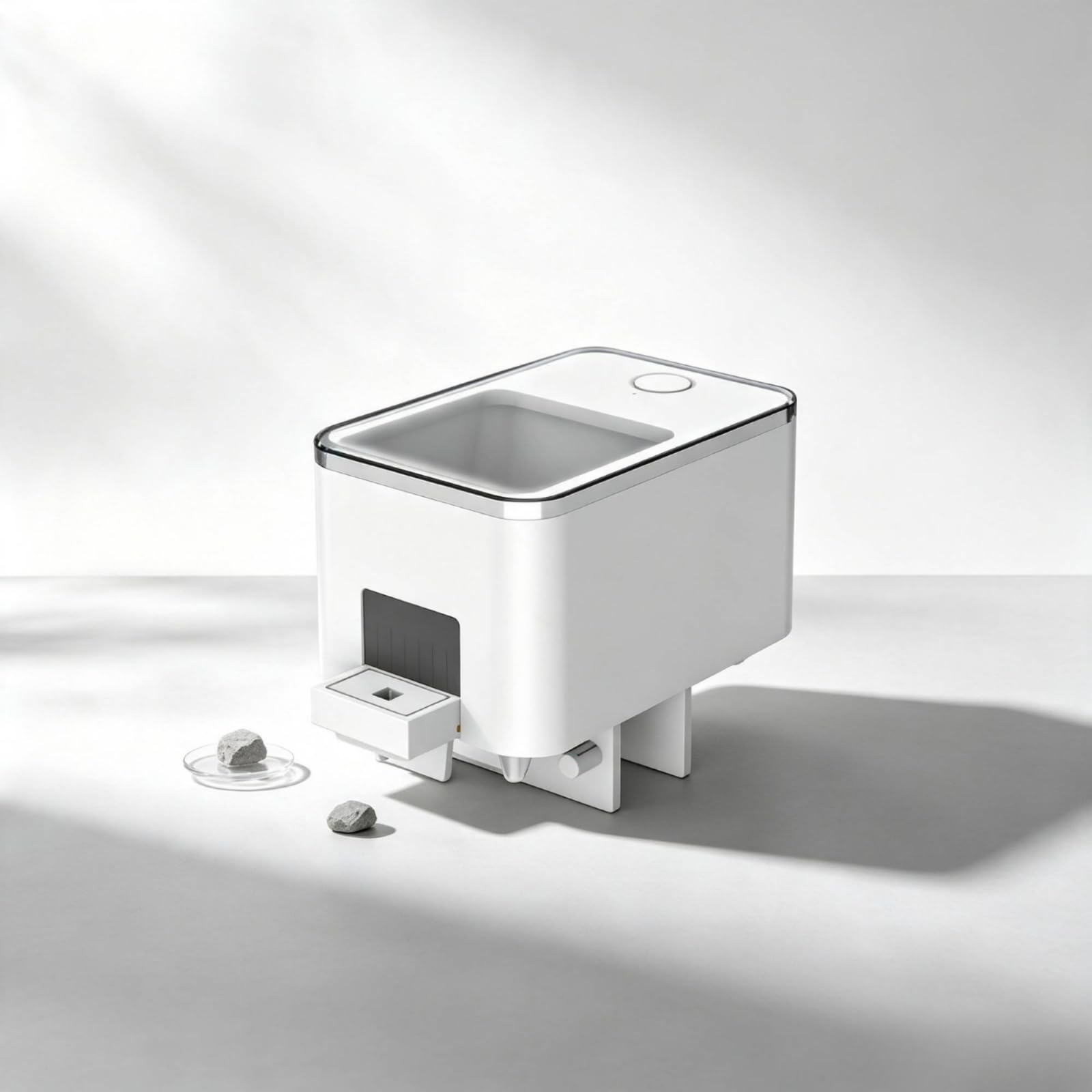 predolo Mangiatoia Automatica Compatto Distributore di Cibo con Coperchio Trasparente Accessorio per Vasca dei Pesci