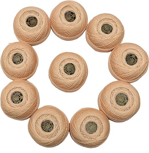 Cotton Red Rose Crochet Threads Tatting Knitting Hand Embroidery Cross ...