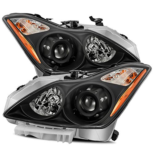 Modifystreet For 08-13 Infiniti G37/14-15 Q60 Black Projector Headlights Left/Right Replacement Assembly