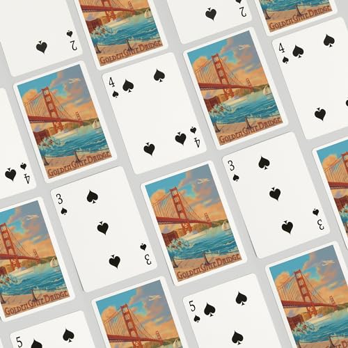 Juego de cartas Póker Lantern Press 52 cartas miniatura 4