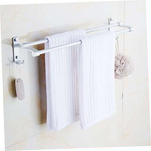 Miniatura 3 de Zerodeko Toallero para montar en la pared, doble barra de toalla de baño, toallero de metal, toallero, toallero, toallero de cocina, estante con