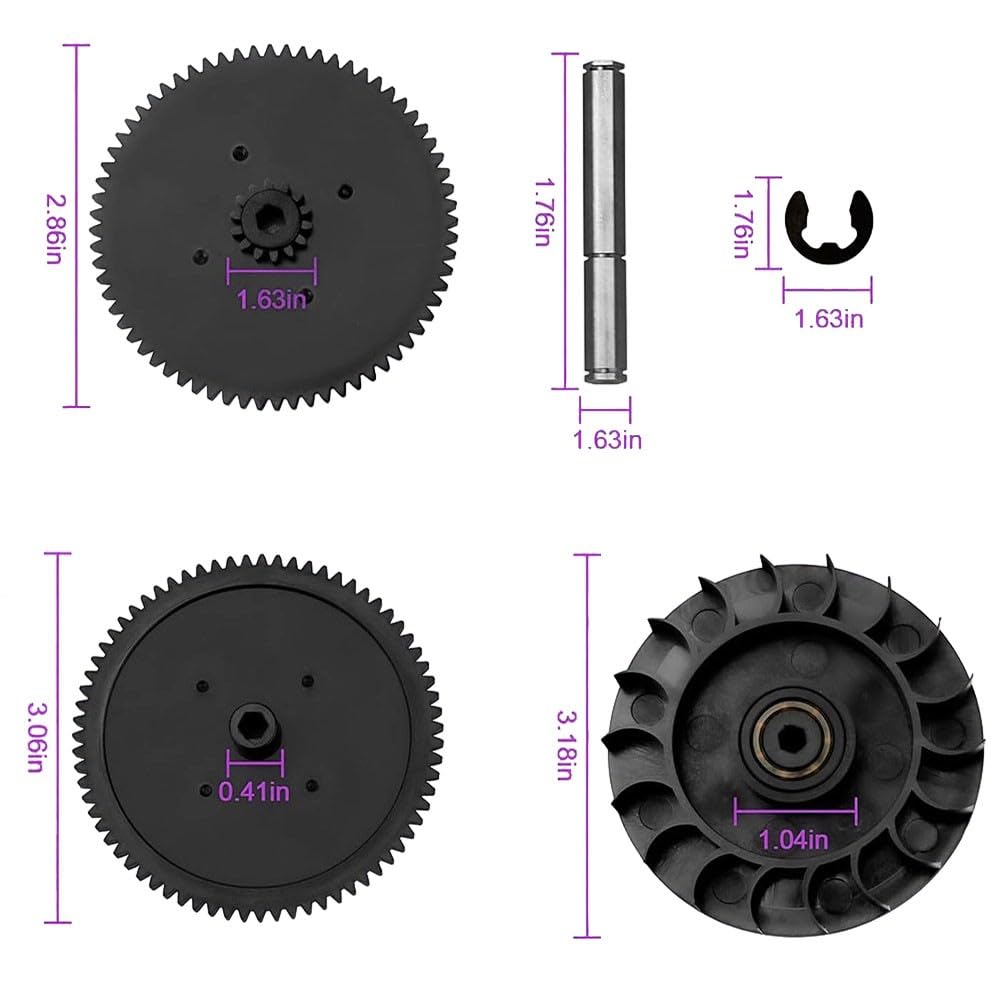 ReachMall Kit de engranajes de tren de transmisión para Polaris 360 380 limpiador de piscinas con rodamientos, piezas de repuesto de fácil instalación y reparación de mantenimiento