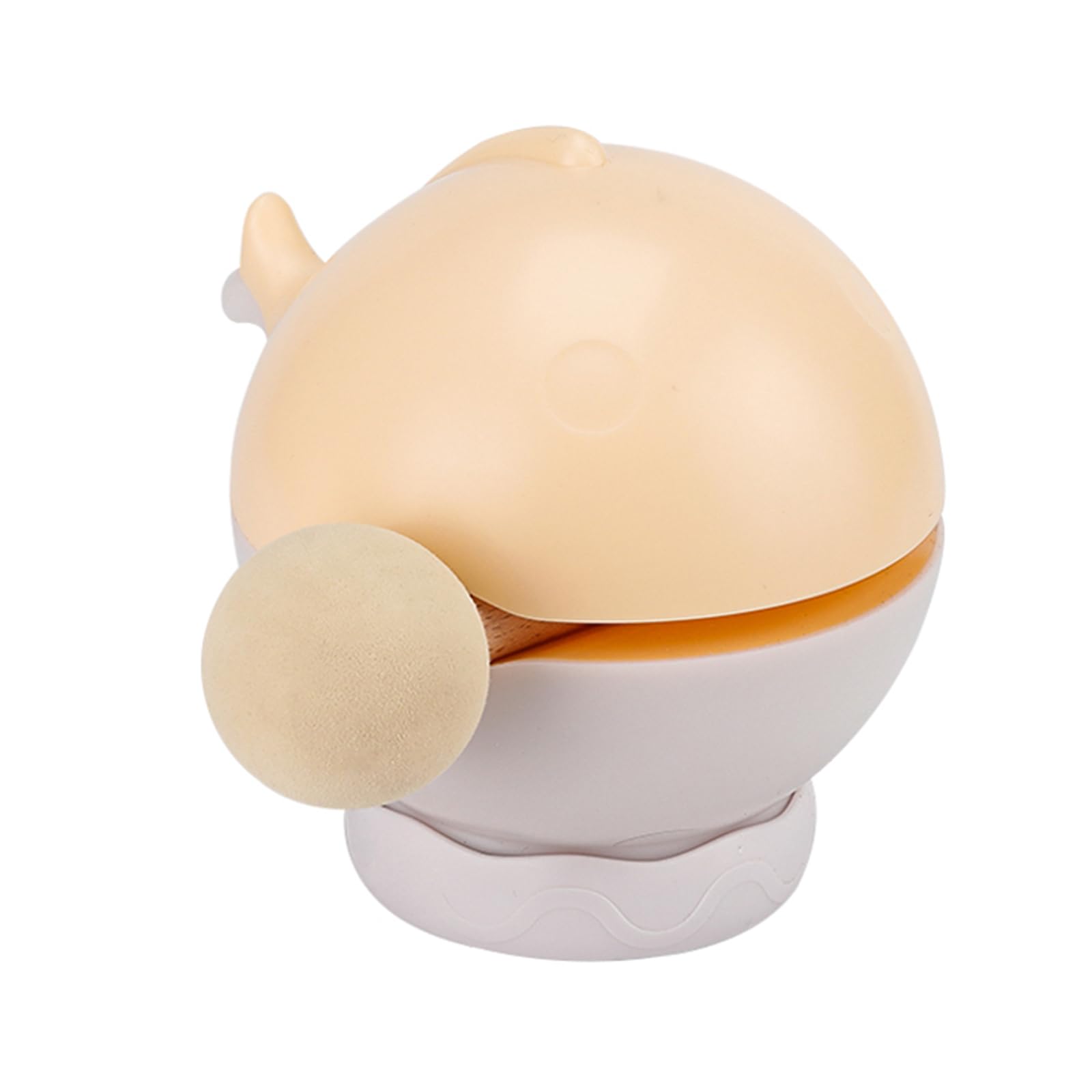 Nucelit Wooden Fish Night Light Rechargeable Bedsides Lamp for Kids Stress Relief 3 Adjustable Brightness Levels Ambients Lighting Decoration Night Light