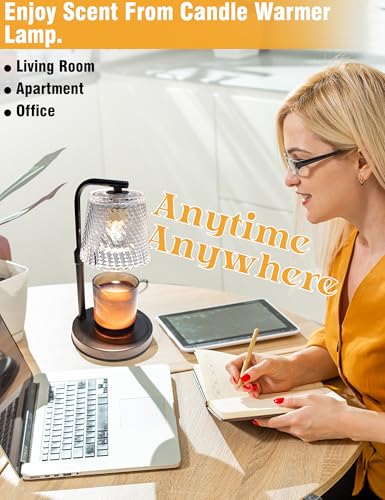 MAOYUE Dimmable Candle Warmer Lamp w/ Adjustable Height & Timer - image 6