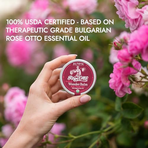 Miniatura 4 de Alteya Organic Bálsamo Maravillado De Rosa Bulgara 30 G Usda Certificado Producto Orgánico Puro, Para Tratamiento Corporal, Manos Y Pies Basado En Rosa Rose Otto Con Grado Terapéutico