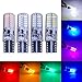 PNNNU 10Pcs T10 LED Strobe Lights 194 LED Bulb W5W 24SMD Dual Mode Strobe Steady On 12V For Car Trucks Emergency Vehicles