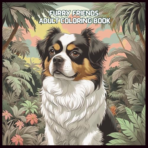 Furry Friends: Dog-Themed Adult Coloring Book ...