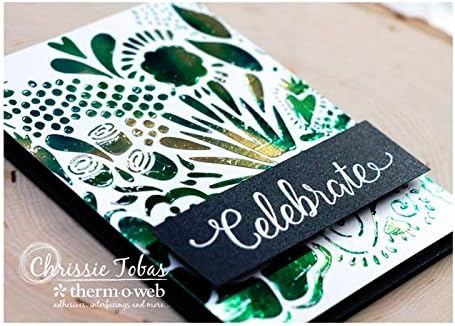iCraft Deco Foil, 5 Transfer Sheets, 6" x 12", Emerald Watercolor
