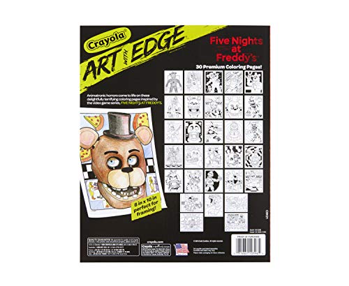 Crayola Five Nights At Freddy's Coloring Pages, Adult Coloring, 30 Count #TOP1