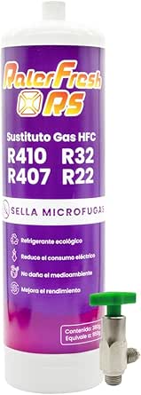 Gas Refrigerante Ralerfresh RS Sustituto De Los Gases R410, R32, R407 Y R22