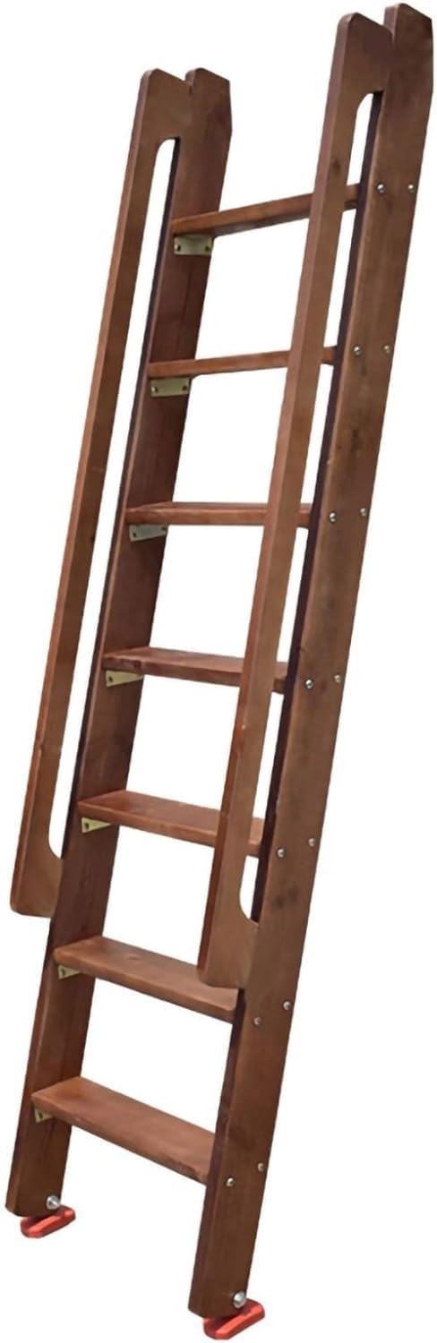 Échelle de lit haute en bois avec inclinaison réglable pour PMR et enfants