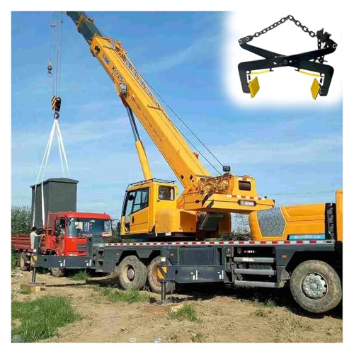 MZZKFC Black Thickened Manganese Steel Lifting Clamps Adjustable Opening, Stone Lifting Clamps with Rubber Non-Slip Chuck, Plate Vertical Clamp for Factories(Opening 13.8-31.1 inch)