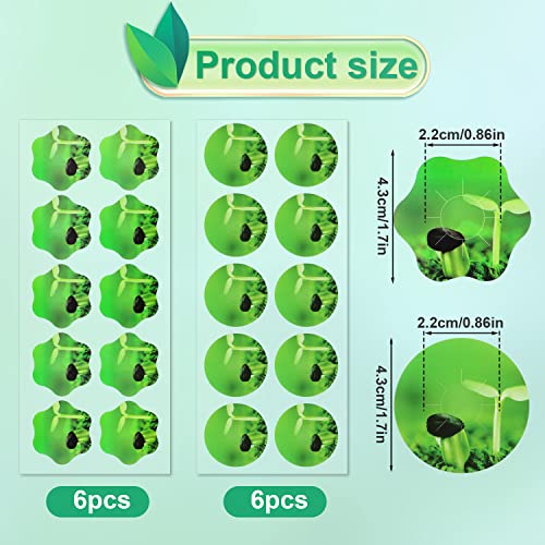 Luter 120pcs Plant Grow Stickers Compatible with AeroGarden Seed Pod - Image 2