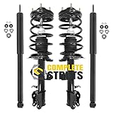 COMPLETESTRUTS - Front Complete Strut Assemblies with Coil Springs and Rear Shock Absorbers Replacement for 2008-2012 Ford Escape - Set of 4